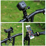 PULUZ 360 Degree Rotation Bike Aluminum Handlebar Adapter Mount for GoPro GoPro Hero4/5/6 blue