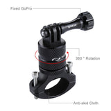 PULUZ 360 Degree Rotation Bike Aluminum Handlebar Adapter Mount for GoPro GoPro Hero4/5/6 red