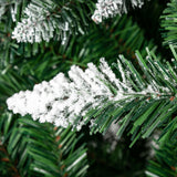 Christmas Tree 6FT 920 Branches Flocking Spray White Tree Plus Pine Cone (YJ) **