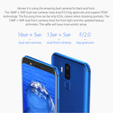 HK Warehouse Vernee X Smartphone - Android 7.1, 5.99 Inch 2K Screen, 4GBRAM, 64GB Memory, Face ID, Octa Core CPU (Blue)