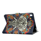 For iPad 5/6/7/8/9-iPad Pro9.7-iPad 9.7 Laptop Protective Case Color Painted Smart Stay PU Cover Graffiti