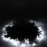 50LED Solar Powered White String Light Xmas Garden Deco **