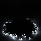 50LED Solar Powered White String Light Xmas Garden Deco **