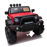 Kids Ride On 12V Car SUV/Jeep MP3 player 2.4GHZ Remote Control with colorful LED Lights - Red **