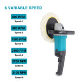 7 " Variable Speed Polishing Machine 1600W [Actual 1000W] Accessories Set **