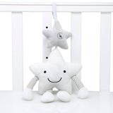 Children White Star Music Wind Bell Pendant Hanging Bed Accompanying Toys for Kids