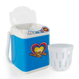 Children Simulated Mini Appliances Drain Basket Washing Machine Children Electric Toys blue