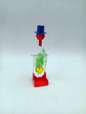 Creative Non-Stop Liquid Drinking Glass Lucky Bird Funny Duck Drink Water Desk Toy Perpetual Motion yellow