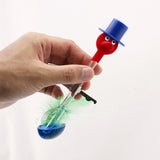 Creative Non-Stop Liquid Drinking Glass Lucky Bird Funny Duck Drink Water Desk Toy Perpetual Motion yellow