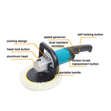 7 " Variable Speed Polishing Machine 1600W [Actual 1000W] Accessories Set **