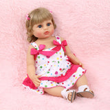 All-Plastic Simulation Doll: 22 Inches Cute Polka Dot Skirt