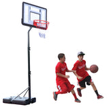 Basketball Hoop PVC Transparent Backboard with Adjustable Height 7ft - 8.5ft