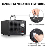 ZOKOP Commercial Industrial Grade 5000mg Ozone Air Purifier Removal of Formaldehyde / Second-Hand Smoke / Odor / Musty / Dust *