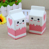 Cute Slow Rising Milk Bag Toys Soft Squishy Milk Box Stress Anxiety Reducer Creative PU Vent Toy  White_5.5*12cm