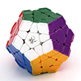 Lujex DaYan Megaminx 1 12-axis 3-rank Dodecahedron Magic Cube with Corner Ridges - Multicolor