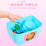 Children Simulation Kitchenware Pretend-game Small Tableware Toy Set Pink