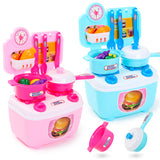 Children Simulation Kitchenware Pretend-game Small Tableware Toy Set Pink