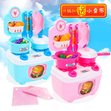 Children Simulation Kitchenware Pretend-game Small Tableware Toy Set Pink