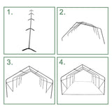 20′x10′x7′ Heavy Duty Greenhouse Plant Gardening Spiked Greenhouse Tent **