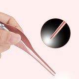 LED Flashlight Ear Pick Wax Remover Ear Cleaner Tweezer Ears Care Tool Rose gold