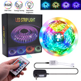 Plastic 300-LED SMD3528 24W RGB IR44 Light Strip Set with IR Remote Controller (White Lamp Plate) **