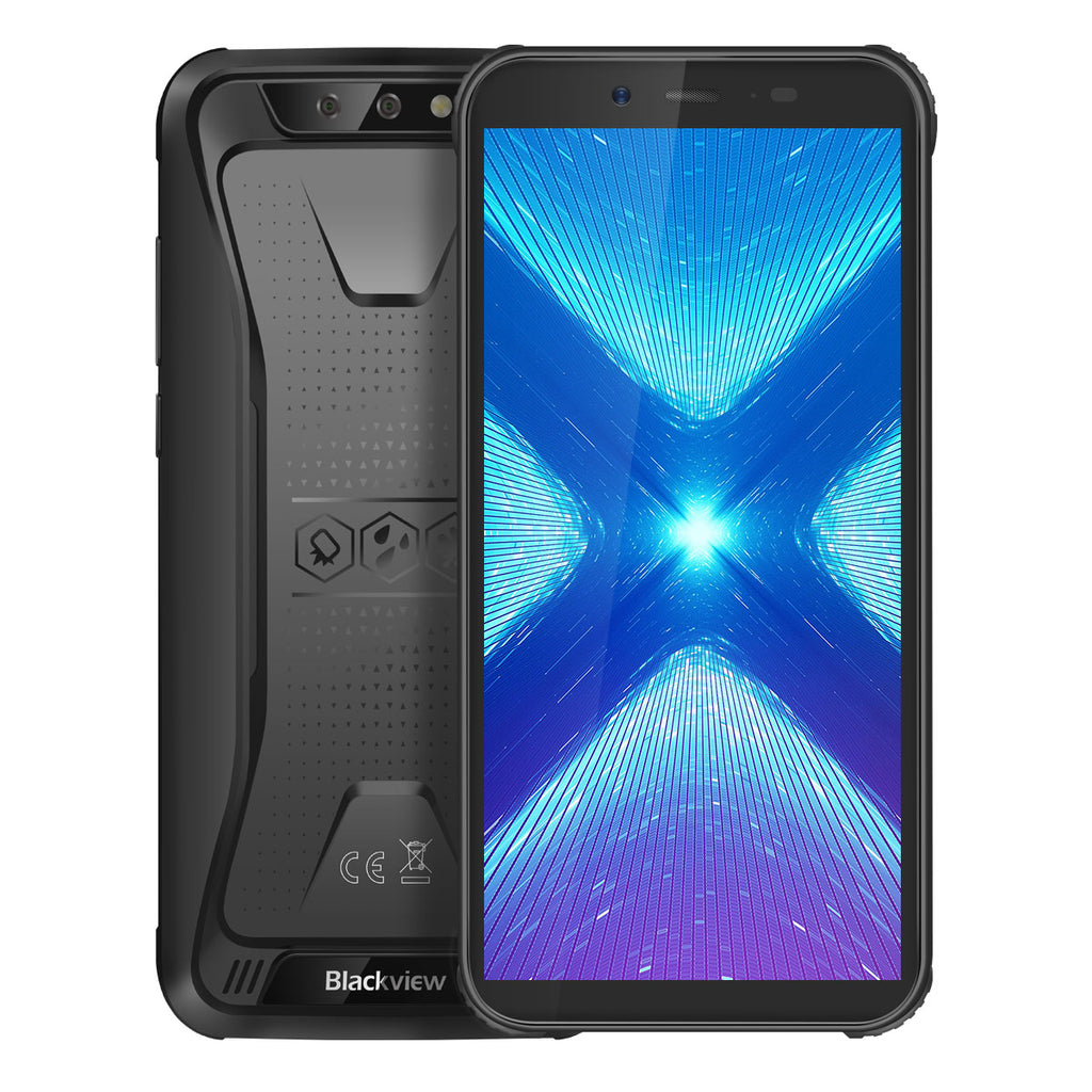 Blackview BV5500 Plus Rugged Phone 5.5"" Screen 3GB RAM 32GB ROM Android 10 Smartphone NFC OTG 4G Mobile black_European regulations