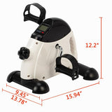 W002E Portable Home Use Hands and Feet Trainer Mini Exercise Bike White & Black