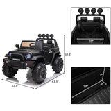 12V Kids Ride On Car SUV MP3 2.4GHZ Remote Control LED Lights White **