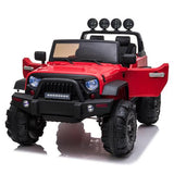 Kids Ride On 12V Car SUV/Jeep MP3 player 2.4GHZ Remote Control with colorful LED Lights - Red **