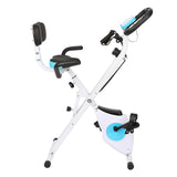 Home Folding Exercise Bike White