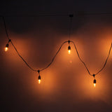 S14 24pcs Light Bulb Outdoor Yard Lamp String Light with Black Lamp Wire **