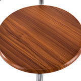 Brown Wood Grain PVC Breakfast Table (One Table and Two Chairs) **