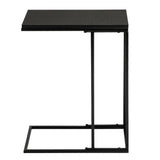 Artisasset Black MDF Countertops Grey Wrought Iron Base Single Layer Snack Table **