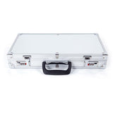 45*25*7.5cm Aluminum New Framed Locking Gun Pistol HandGun Lock Box Hard Storage Carry Case Silver