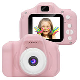 Kids Digital Video Camera Mini Rechargeable Children Camera Shockproof 8MP HD Toddler Cameras Child Camcorder  blue