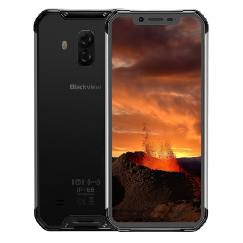 Blackview BV9600E Mobile Phone Waterproof Helio P70 Global 4G 6.21"" Android 9.0 Smartphone 4GB RAM 128GB MT6771T 5580mAh black_European regulations