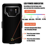 Portable High Capacity External Charging Case 7000mAh Extended Battery Protective Case for Samsung Galaxy S9/S9Plus Golden