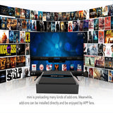 H96 Mini 2GB RAM 16GB ROM Dual-WIFI 2.4GHz/5GHz Smart 3D Android 7.1 4K TV Box - Black US Plug