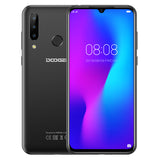 Doogee N20 4G Smartphone 6.3"" Waterdrop Screen Mobile Phone 4GB+64GB Octa Core 16MP Triple Rear Cameras 4350mAh 10w Quick Charge black