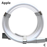 Magnetic Data Charging Cable 3 in 1 C Storage Suitable For Android Apple  type-c