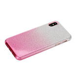 For iphone X/XS/XR/XS MAX/11/11 pro MAX Phone Case Gradient Color Glitter Powder Phone Cover with Airbag Bracket purple