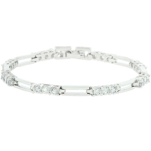 Elegant Triplet Cubic Zirconia Bracelet