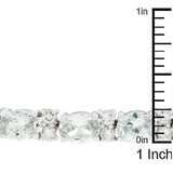 Oversized Oval Cubic Zirconia Tennis Bracelet