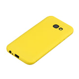 for Samsung A5 2017 Cute Candy Color Matte TPU Anti-scratch Non-slip Protective Cover Back Case yellow