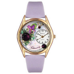 Birthstone Jewelry: February Birthstone Watch Small Style