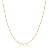 16 Inch Gold Twisted Fashion Chain