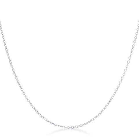 Delicate Silver Link Chain