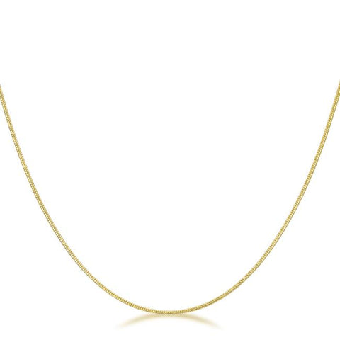 18 Inch Golden Snake Chain