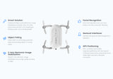 Dobby Folding 4K Camera Drone - 13MP Camera, Quad Core CPU, Image Stabilization, Auto Follow, Gesture + Voice Control, GPS