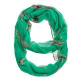 Dragonfly Turquoise Infinity Scarf